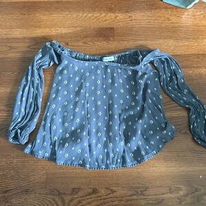 Abercrombie Off the Shoulder Patterned Top
